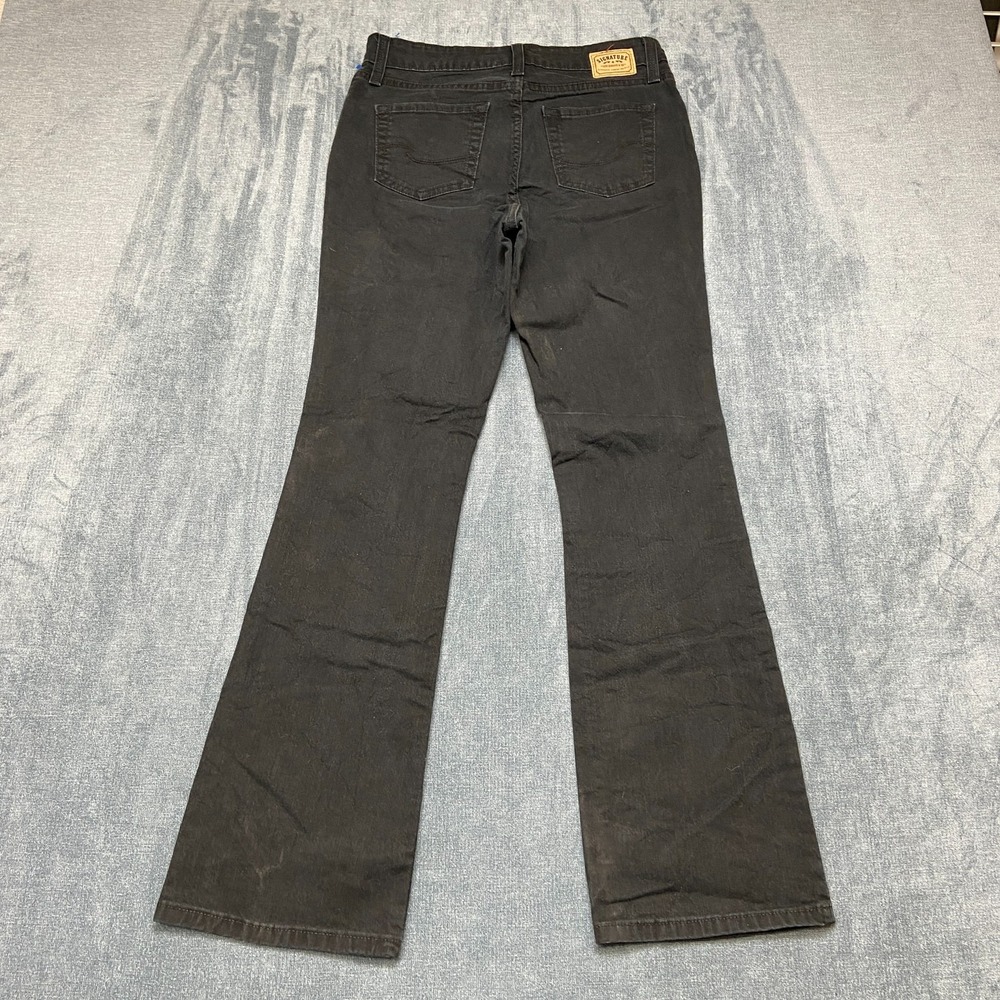 Vintage Levi Strauss Signature Jeans Womens 28x29 Black Denim Cotton Bootcut Leg
